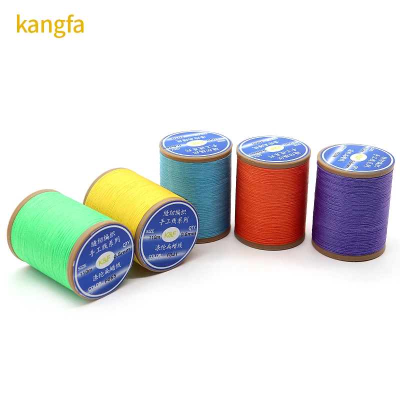 product leather waxed thread cord 150d 110m wax string cord sewing craft tool diy hand thread flat sewing line 08mm-11