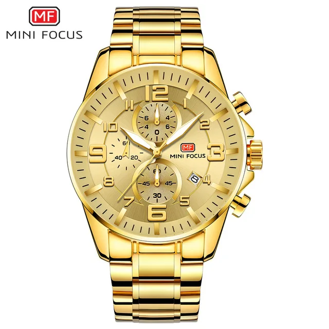 Cheap Price for Mini Focus MF0278G Luxury Brands Men Quartz Watches with Own Logo Quality Steel Waterproof Luminous Watch Men
