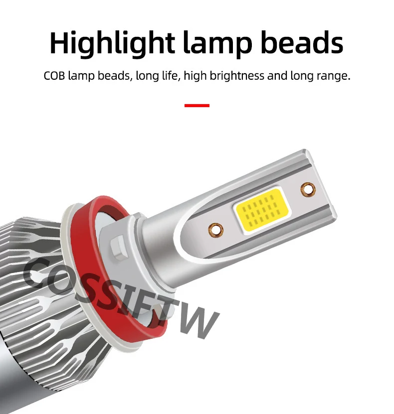 Auto Car Lighting System C6 Led Headlight Bulb High Power H13 H11 9005