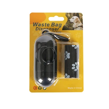 high quality outdoor holders dog poop bag carrier pet waste bags dispenser with 2 rolls biodegradable poop bags