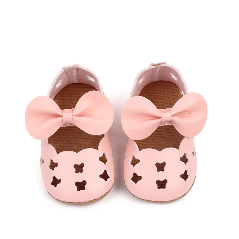 New Arrival Summer Cutout Bow Sandals Girl Toddler Shoes with TPR Outsole 2025 manufacture