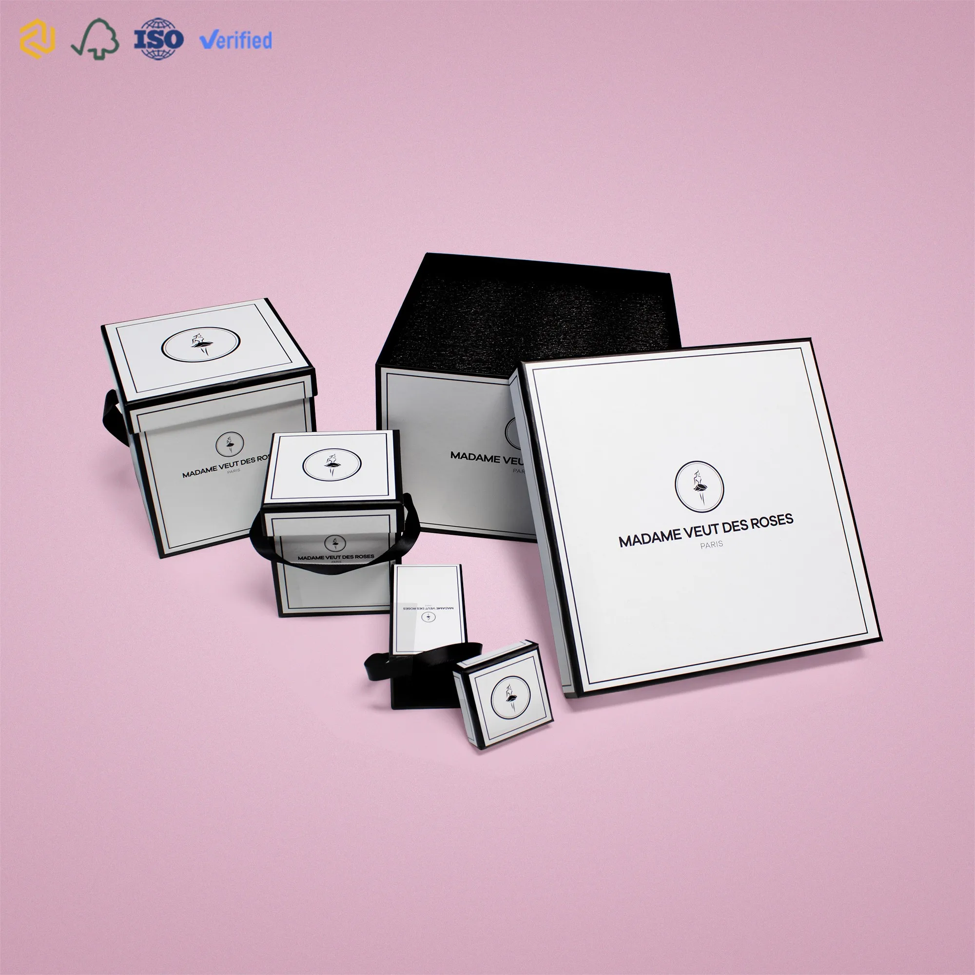 Wholesale Medium Flower Boxes With Foam Velvet Rose Box Fashion Flower