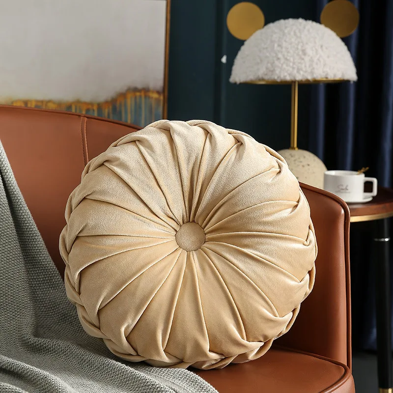 Factory Hot Sale Indoor Decorative Dutch Velvet Pumpkin Pillow Custom Woven Technique for Floor Seat Cushion supplier