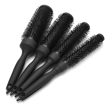 Salon Profession Aluminum Comb  Round Hair Brush Hairdressing Styling Hair Curling Comb