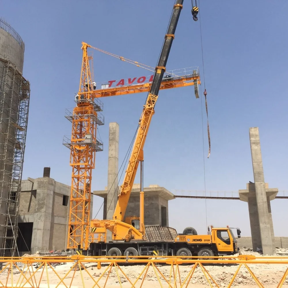 Hot Sale 18 Tons Topless Tower Crane QTZ315-7040 with Motor High Load Moment Max Height 200M