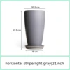 21inch horizontal stripe light gray