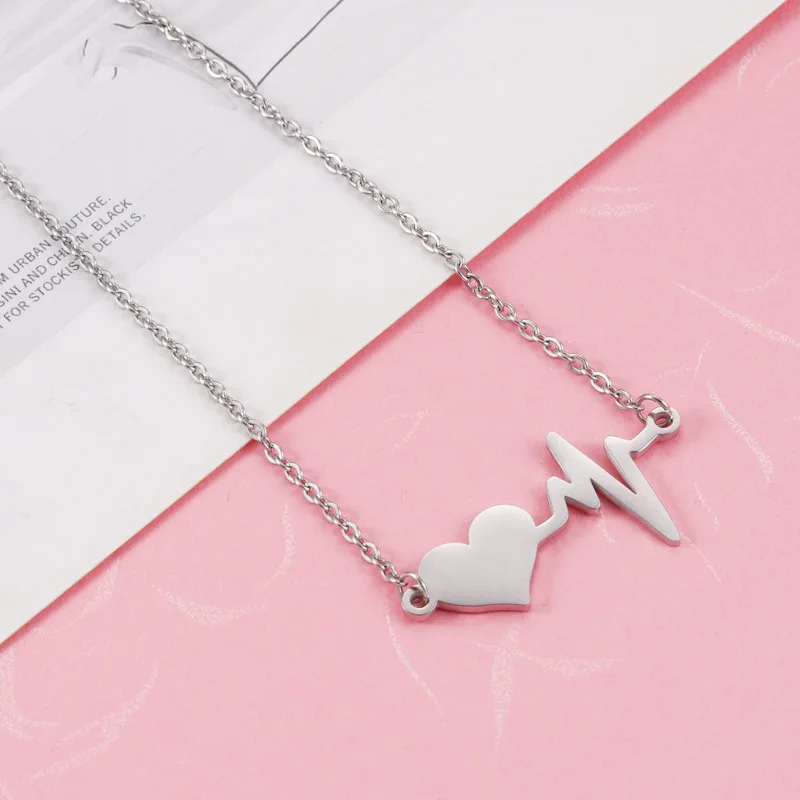 Heart Beat Pendant Necklace