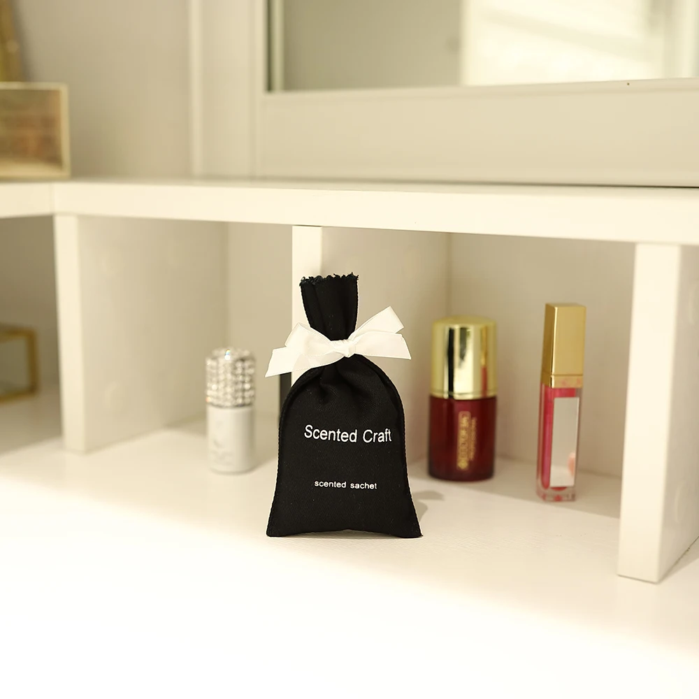 product simple design custom made brand unique linen fabric small bag scented sachet aroma diffuser sachets-7