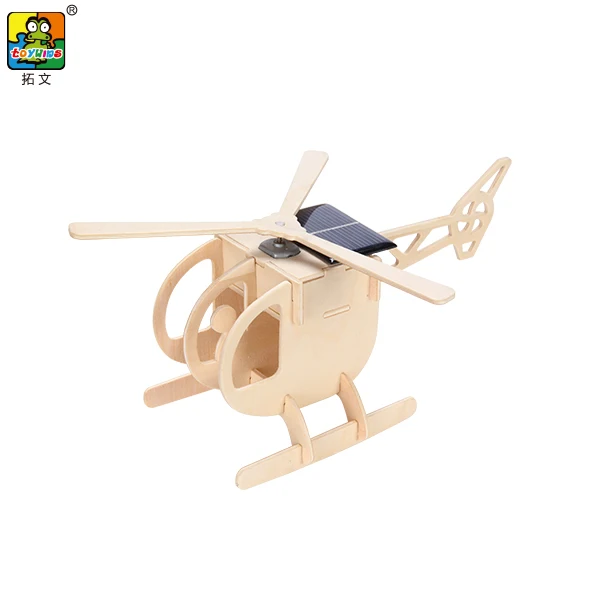 Aircraft Woodcraft Construction Kit 3D DIY Assembly  Jigsaw Puzzle Handmade Educational Woodcraft Set Model Kit Toy for Kids