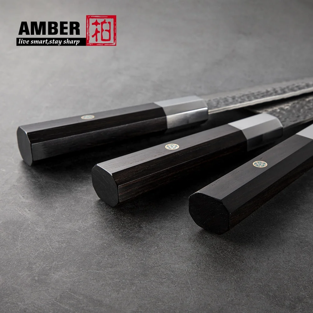 Hot Selling Kitchen Chef Damascus Knife Set 67 Layers VG10 Japanese Knife Damascus Steel Meat Slicer Butcher Knife Set