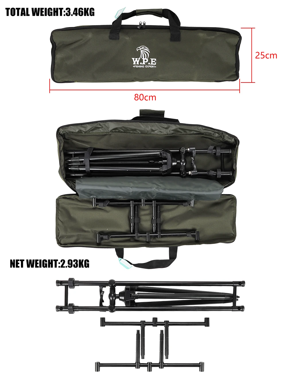 Rod Pods Rod Pods Pêche de la Carpe Motillon Peche KIT ROD POD SET