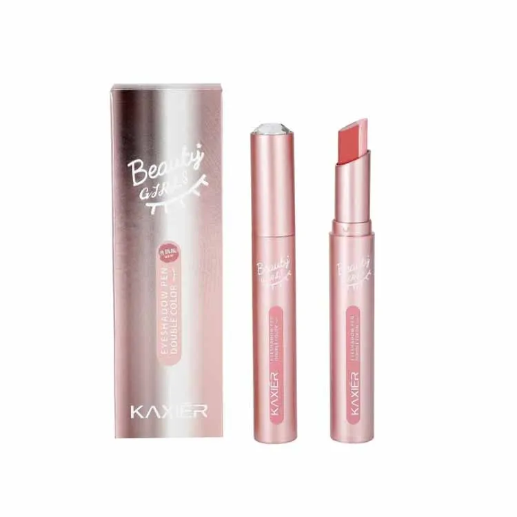 Оптовая продажа, модные двухцветные водостойкие тени для век, легко Окрашиваемые