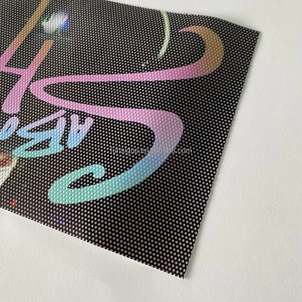 PVC Vinyl Sticker Glass Window Film One Way Vision Perforated Vinyl Graphic One Way Vision Sticker