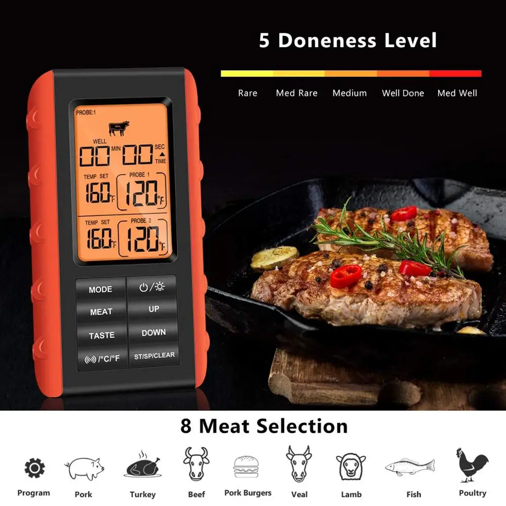 EN2053 Wireless Meat Thermometer User Manual Users manual FUZHOU ESUN  ELECTRONIC