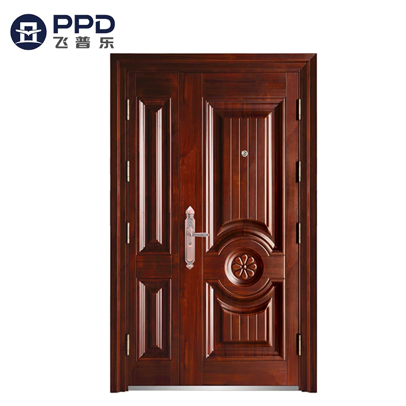 Phipulo Factory Latest Design Hot Sale Chinese Supplier Classic Doors Exterior Double Security Steel Door