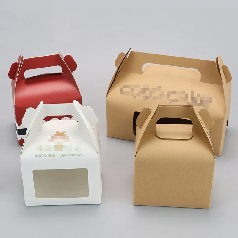 14 Inches Wegwerp Display Transparent Carton Custom Sample Christmas Store Packing Cake Box 25X25X30