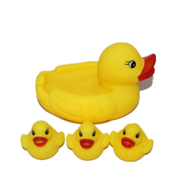 Новинка Мягкая пищалка плавающая резиновая утка игрушка для ванной