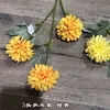 3#  3 teste di crisantemo da ping pong Arancione Giallo