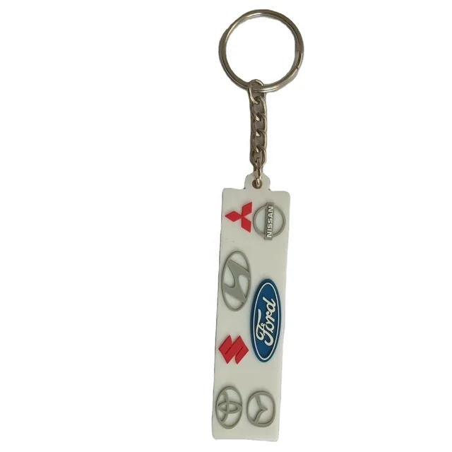 2D personalized pvc keychain for both side make your own logo