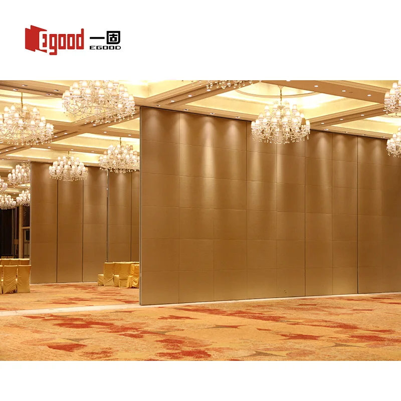 Modern Soundproof Mobile Partition Sliding Walls Ssliding Doors Movable Partition Folding Wall for Banquet Hall Hotel Restaurant