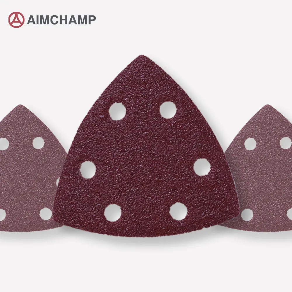 Best quality 5Inch-9 inch PSA Hook&loop Mouse Sandpaper Discs Red Aluminum Oxide Sand paper for Polishing and Sanding