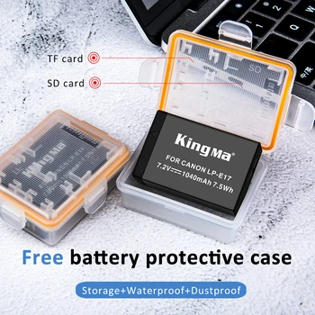 KingMa Replacement Battery LP-E17 LP E17 for Canon EOS M3 M5 M6 77D 200D 750D 760D 800D 8000D 9000D Rebel T6i T7i SL2 Kiss X8i detail image