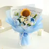 Girasol rosa azul