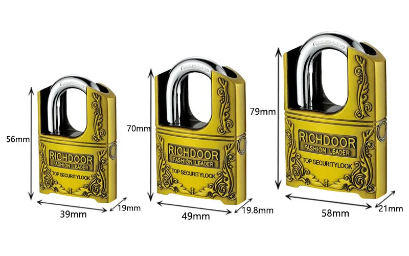 High Quality New Design Outdoor Padlock Antique Lock Antitheft