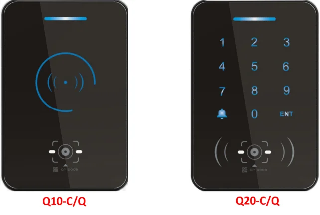 Dynamic QR Code Scanner Access Controller ABS Standalone Access Control Keypad Door Opening Access Control Equipment