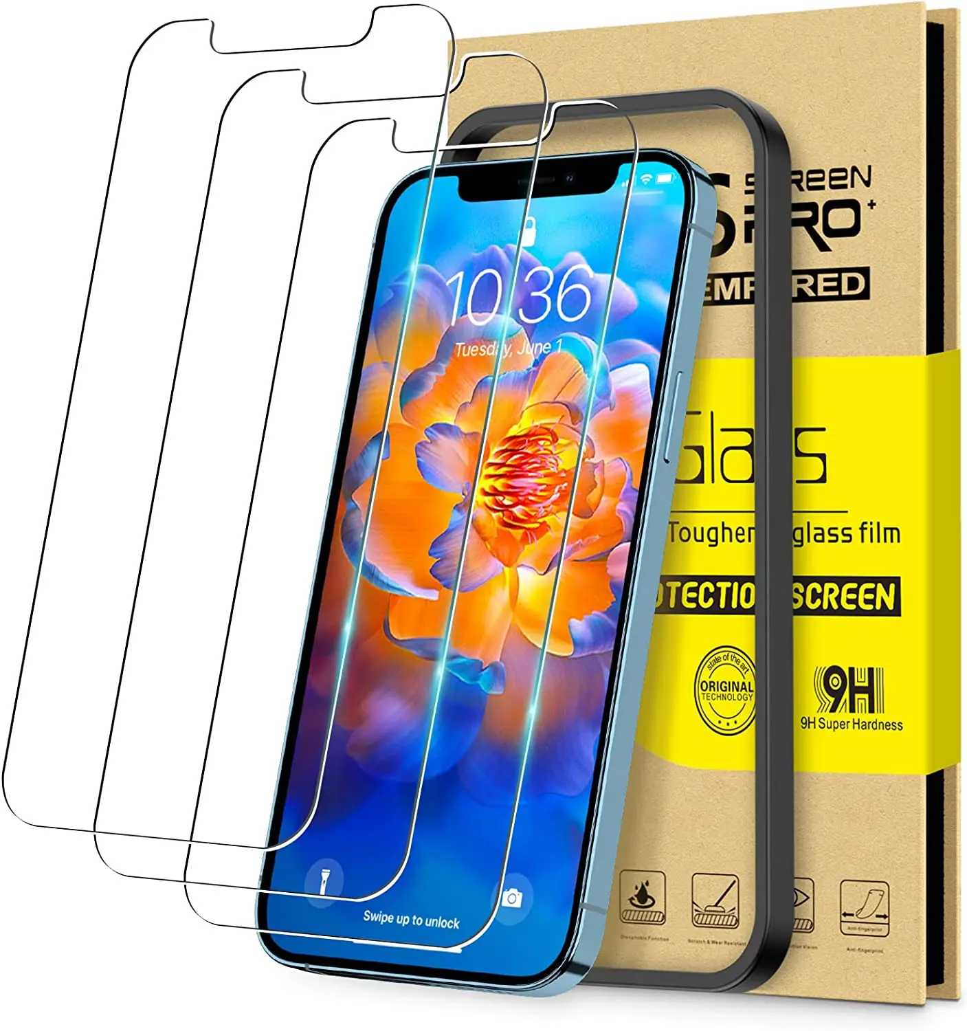 For Iphone 14 Pro Max Screen Protector Tempered Glass Set 2 Pack 3 Pack