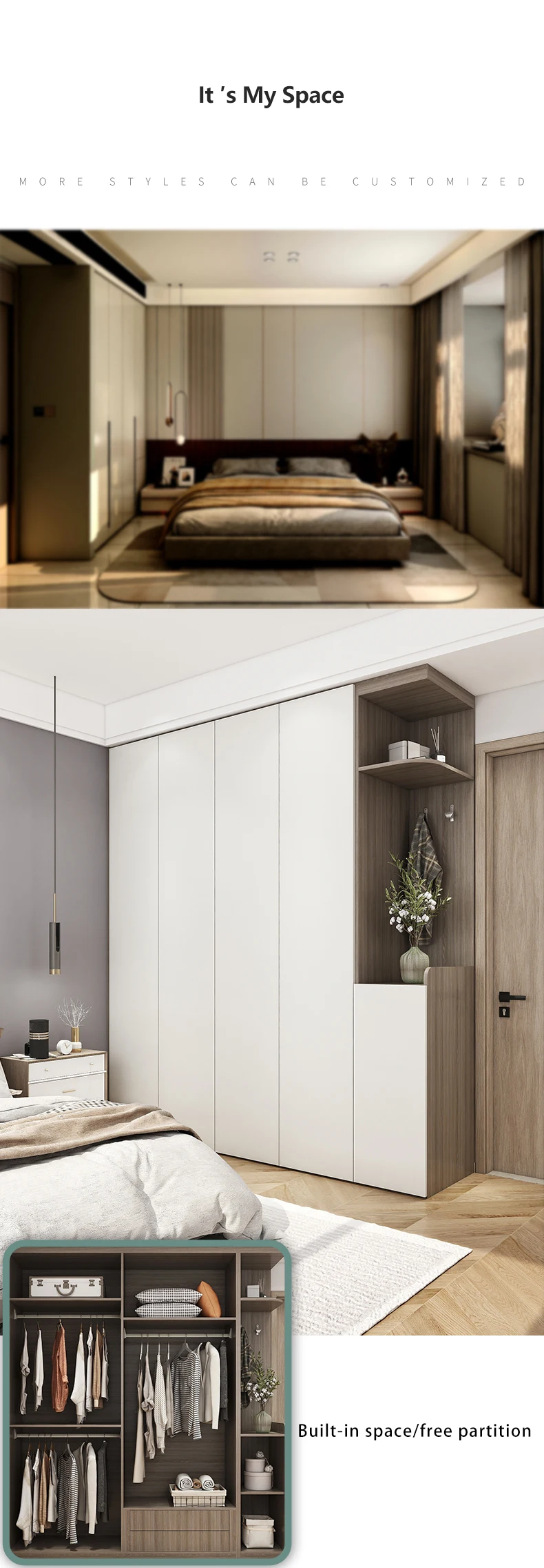 Formaldehydefree All Aluminum Smart Home Bedroom Wardrobe Design Modern All Aluminum Wardrobe