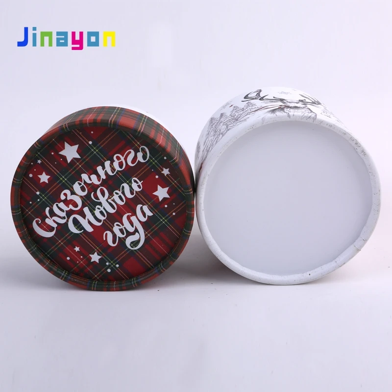 Jinayon Wholesale Custom Paper Drum Gift Box Candle Paper Tube Packaging