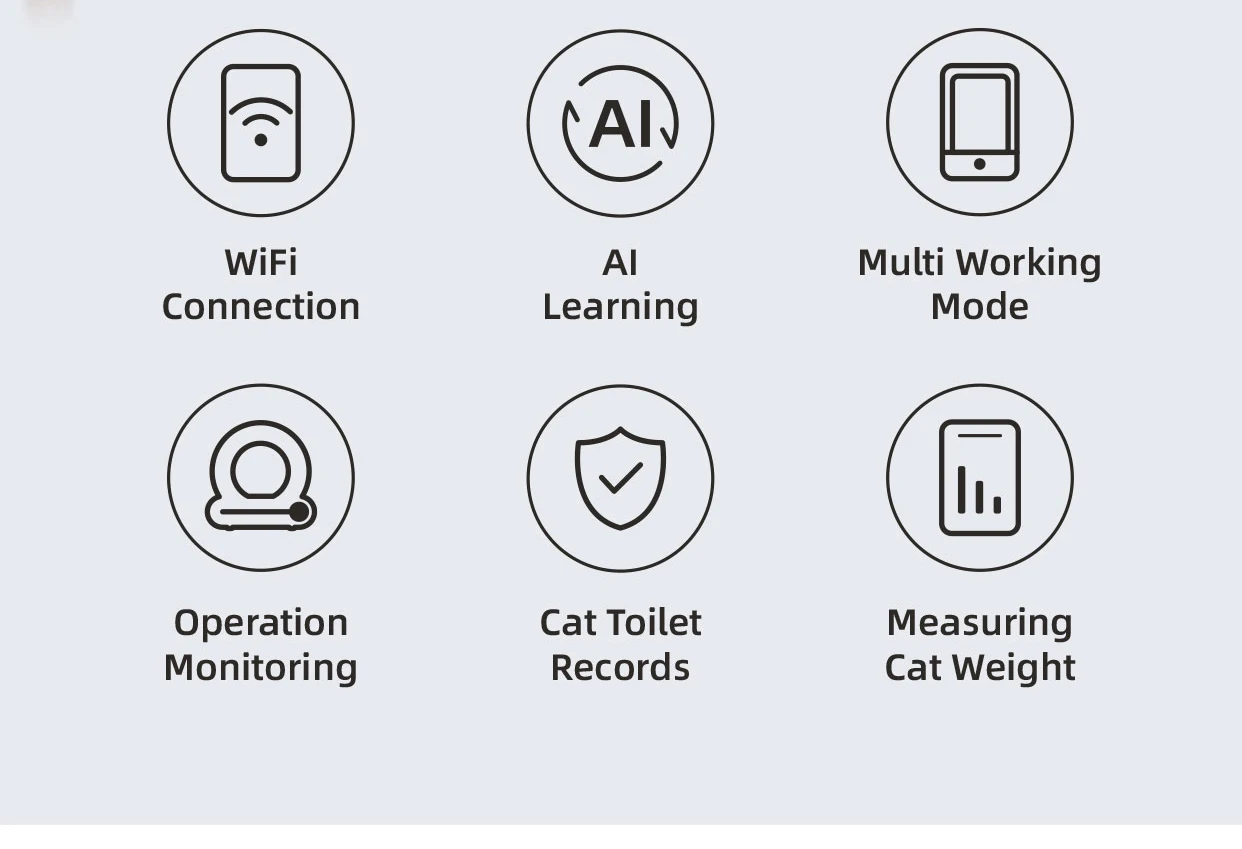 9l Intelligent Automatic Toilet And Mobile Application Control 8kg Selfcleaning Extra Large Cat