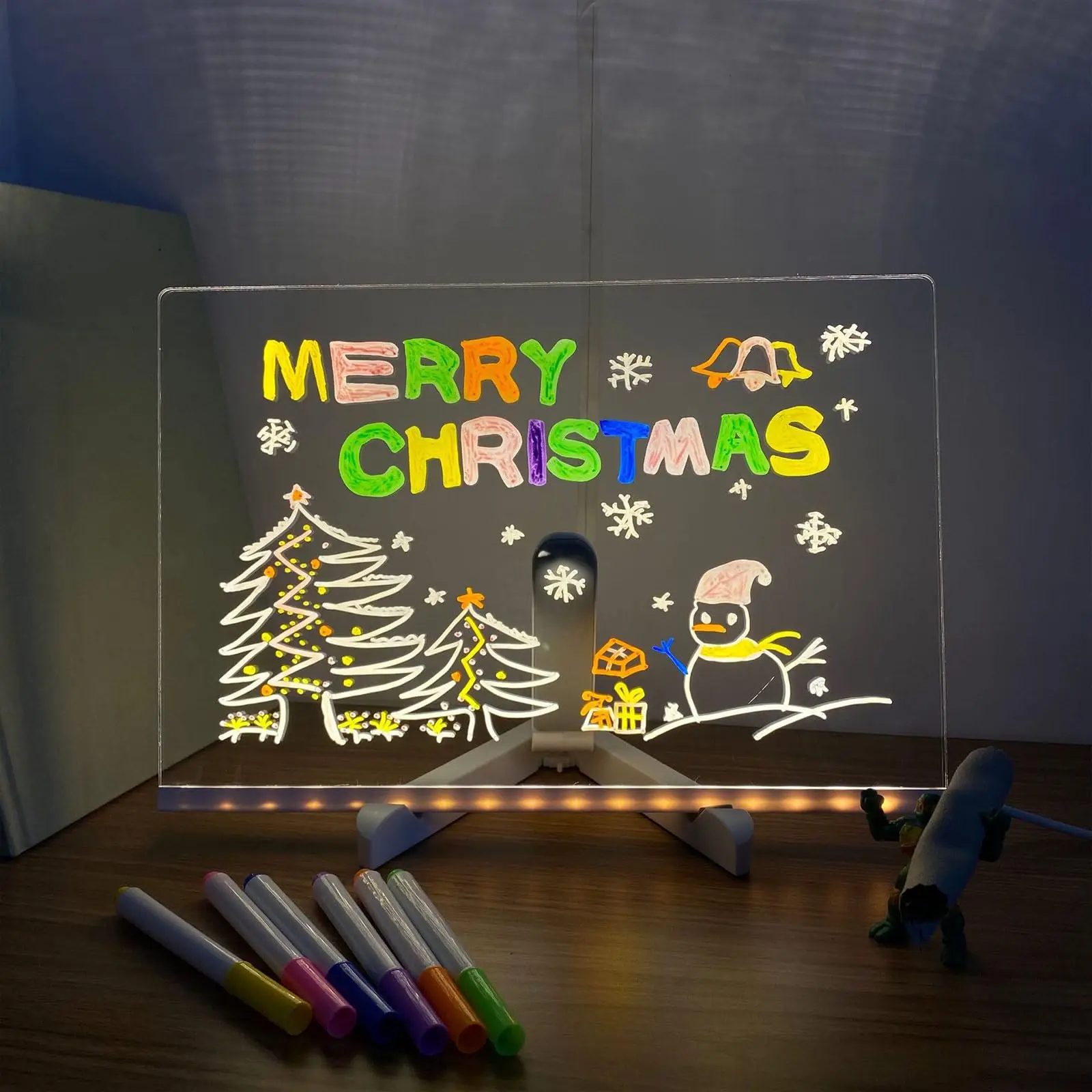 Tsinye Light Up Dry Erase Board With Stand As A Glow Memo Led Letter