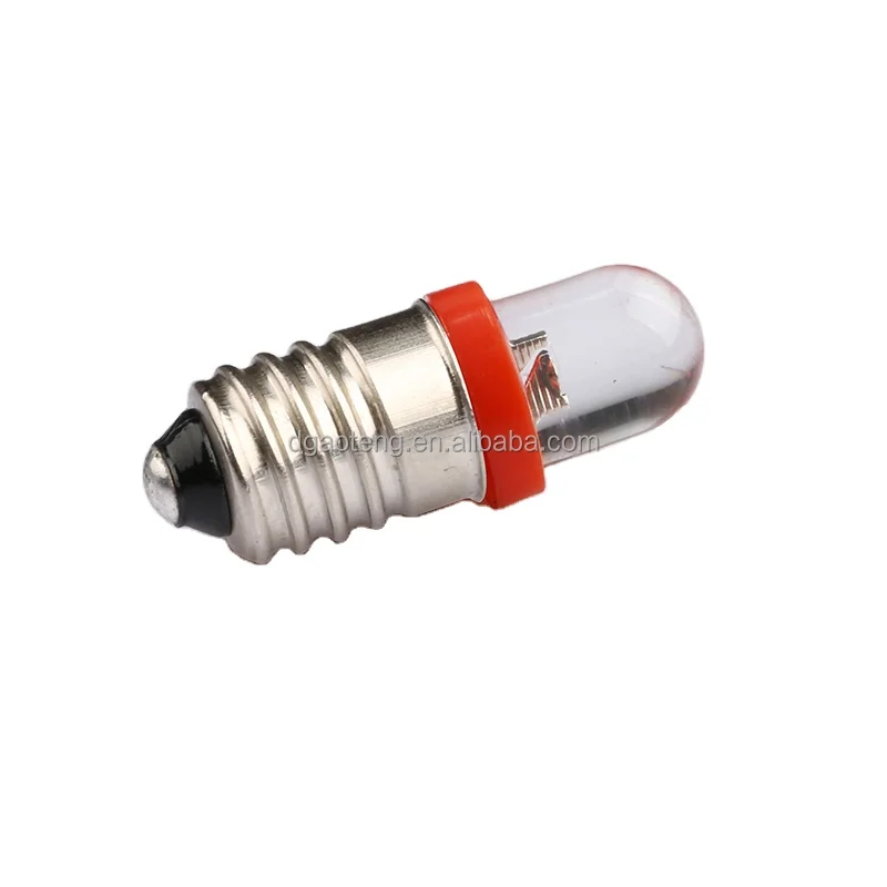 T8 Red LED Filament Indicator Bulb E10 Base Tungsten Filament Lamp signal Lamps