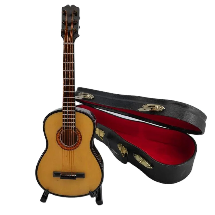 Mini instrumentos musicales de madera para guitarra, 15 cm