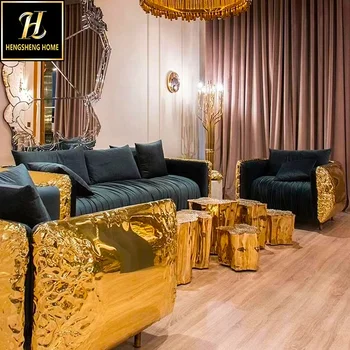 Luxury High Quality Designer Furniture Stainless Steel Root Form Tea Table Groggery Lobby Living Room Corner Table