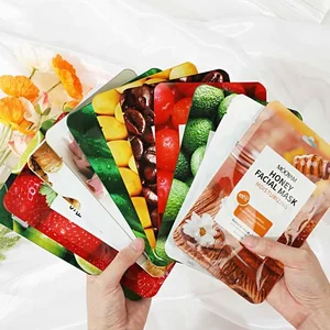 OEM Plant Tomato Avocado Lemon Fruit Extract Coconut Organic Vegan Facial Mask Korean Mask Sheet Oil Control Face Beauty Mask