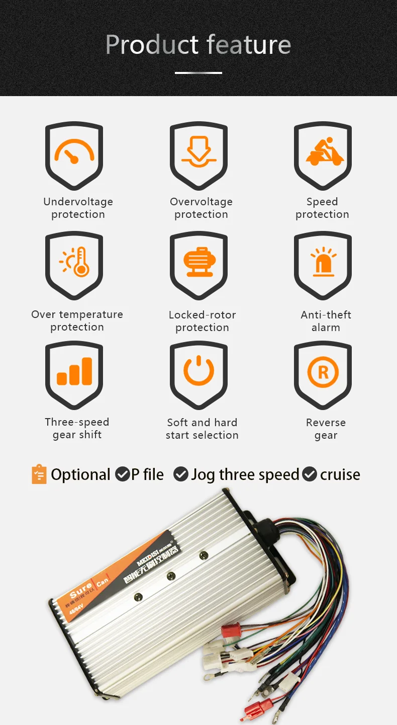 84v/3000w Ev Conversion Kit For Scooter Kit Auto Electrico Conversion