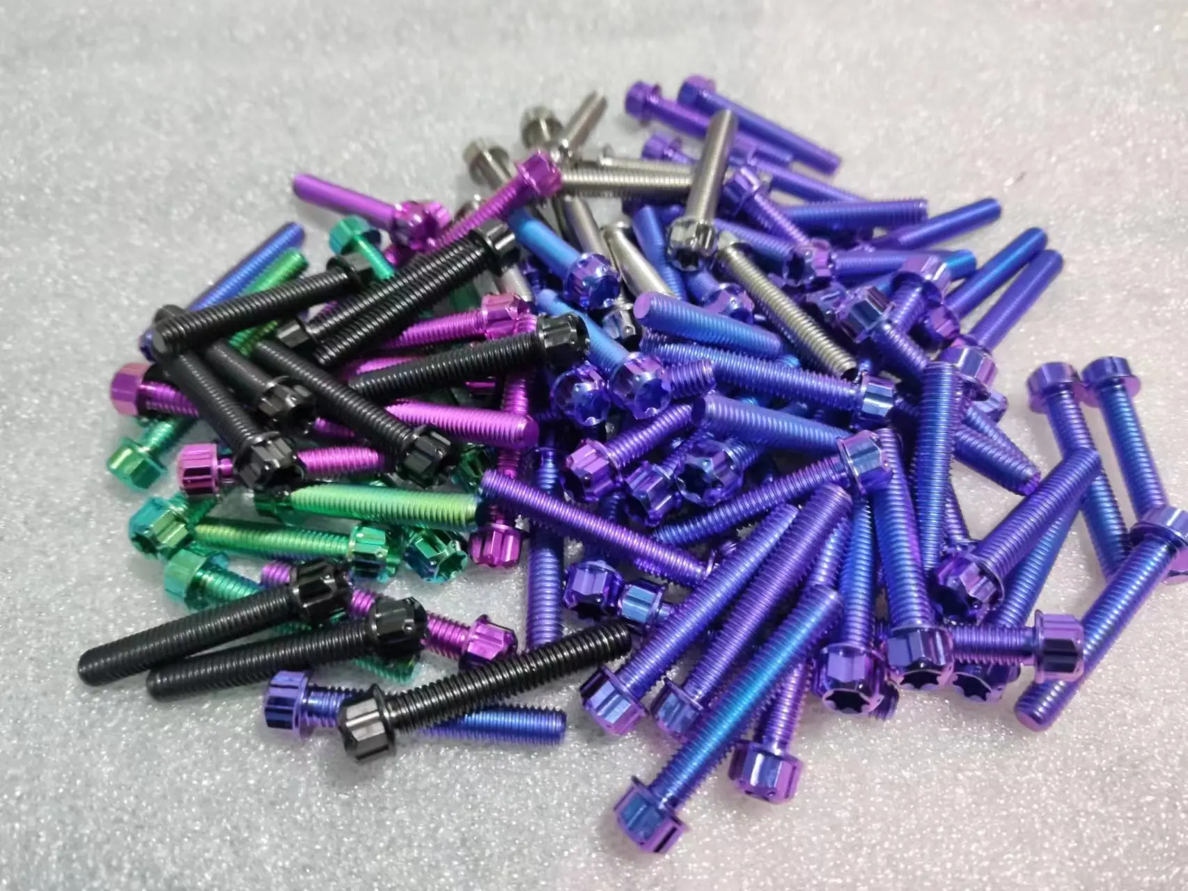 PYTITANS M10 Torx Head Bolts - Titanium for Disc Brakes