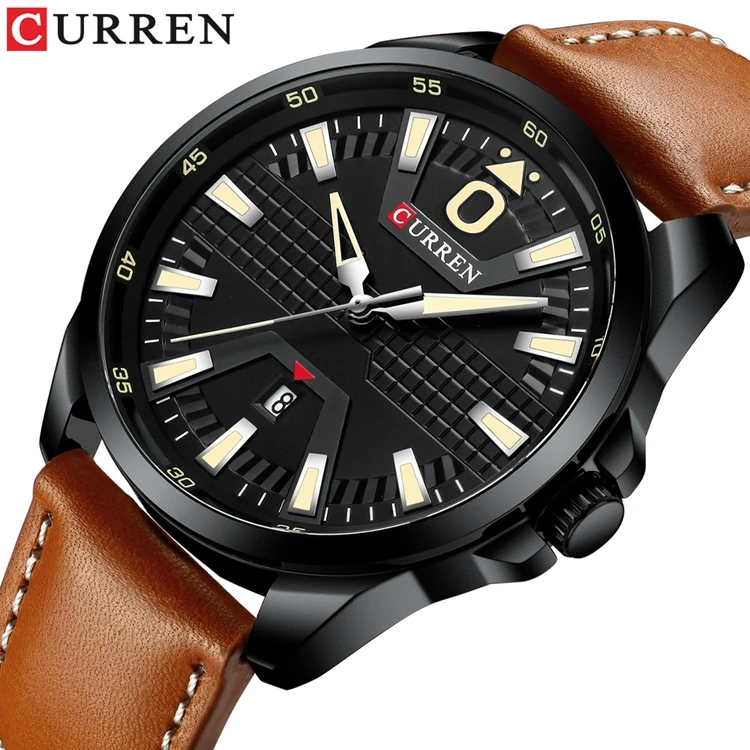CURREN 8379 Latest Watches Design For Man Luxury Stainless Steel Quartz Watch