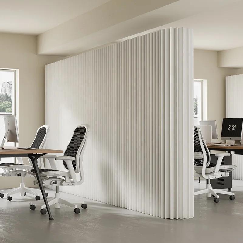 レッドパーテーション間仕切り折り畳み式高さ2m長さ2-3m組立不要