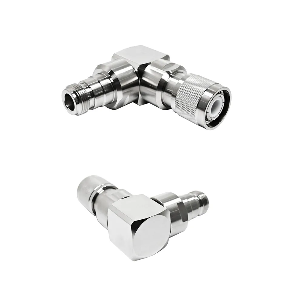Brass RF N Female Hembra 90 Degree  to HN Male Macho Right Angle Rf Coaxial Coax Connector Converter Adaptor Adapter
