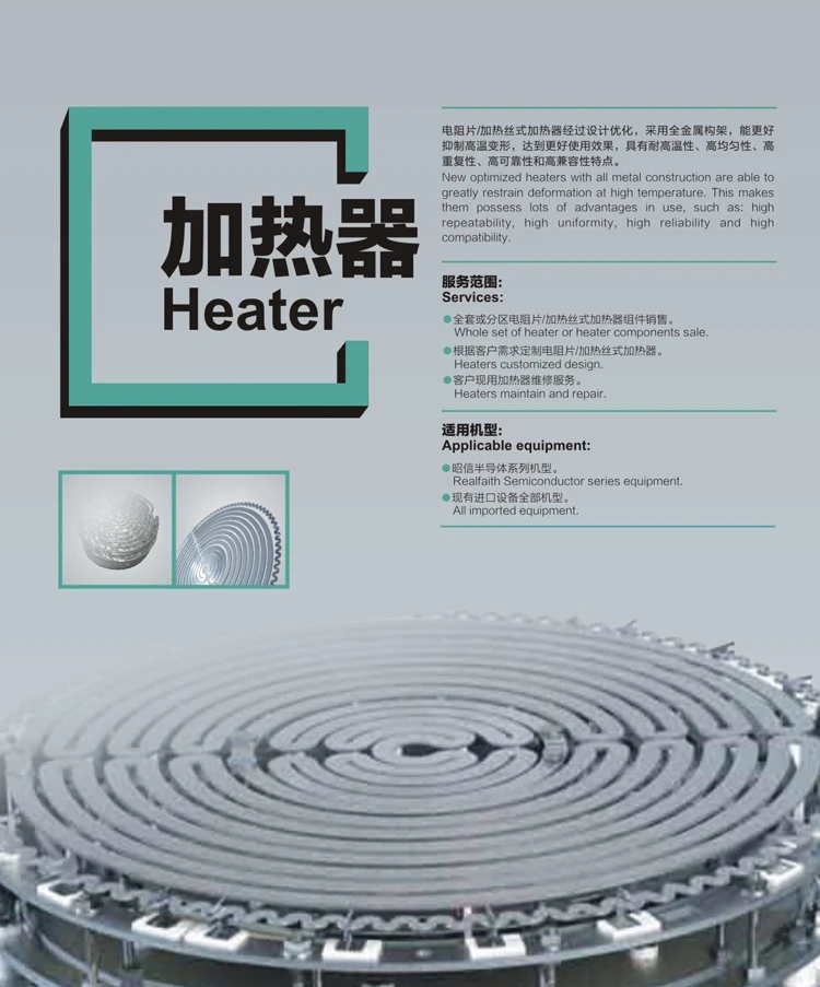 MOCVD Substrate Heater, Heating Elements yeMOCVD