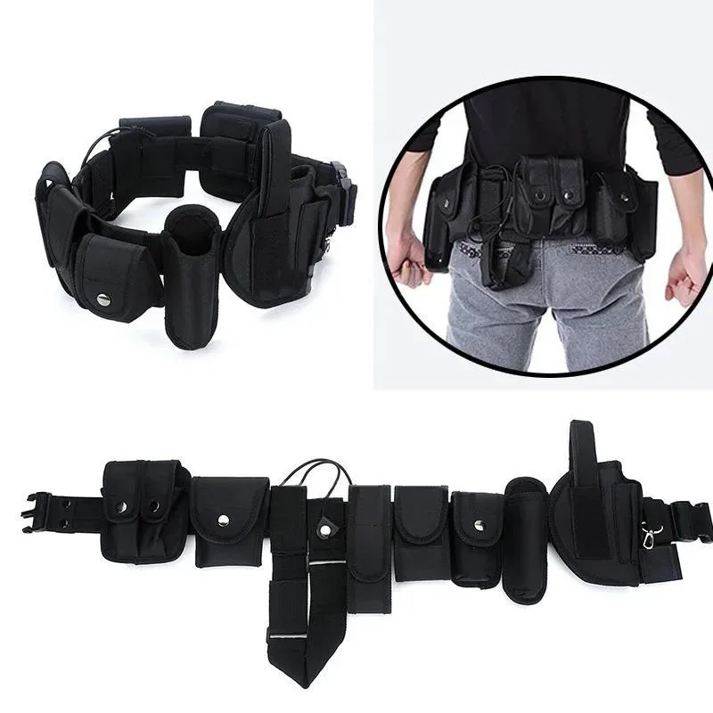Outdoor Multi-functional Mountaineering Hunting Pouches Utility Tactical Belt Heavy Duty Nylon Equipment Tactical Belts