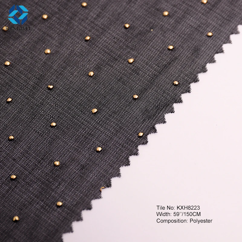 Заводская цена полиэфирная блестящая Тюлевая ткань из фольги с золотым принтом