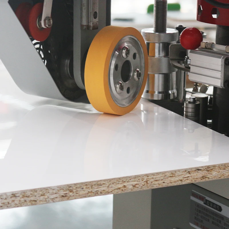 Pur Edge Banding Machine Manual Wood Veneer Automatic Pvc Curve Edge Banding Machine with Trimmer Furniture