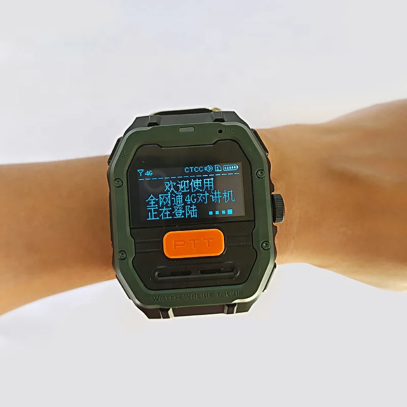 4G Walkie Talkie Poc Radio Watch Long Range VOX Control AI Intelligent Noise Cancelling Poc Wrist Band Ptt Walkie Talkie