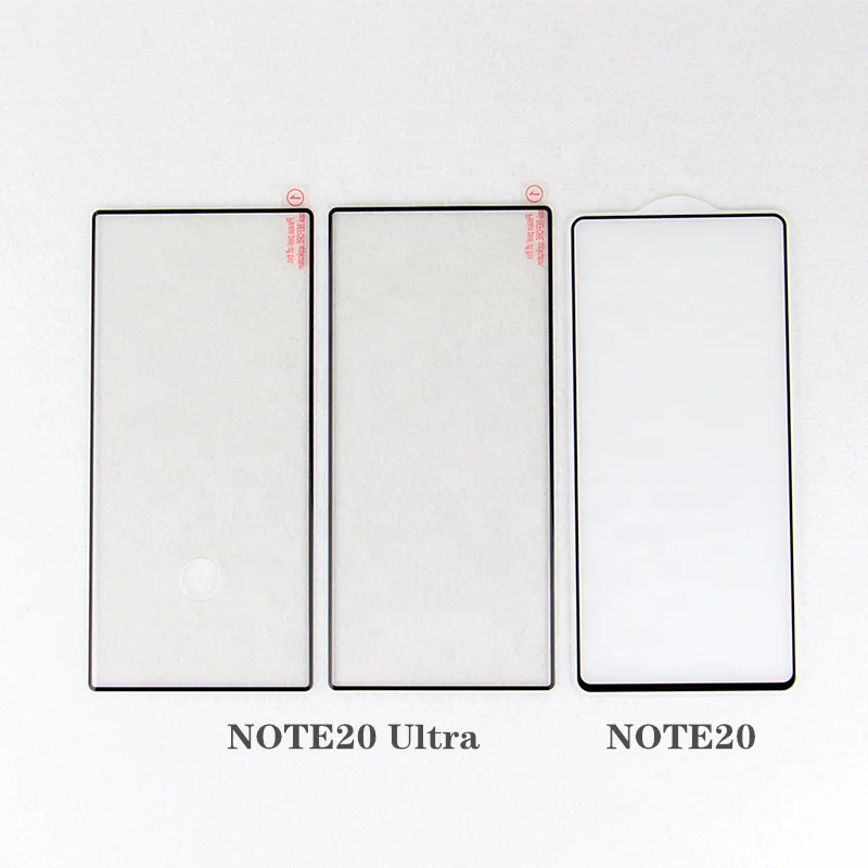 For Samsung Note 20 Ultra S23 Ultra 3D Full Glue Curved With Hole Support Fingerprint Unlock Tempered Glass Screen Protector
