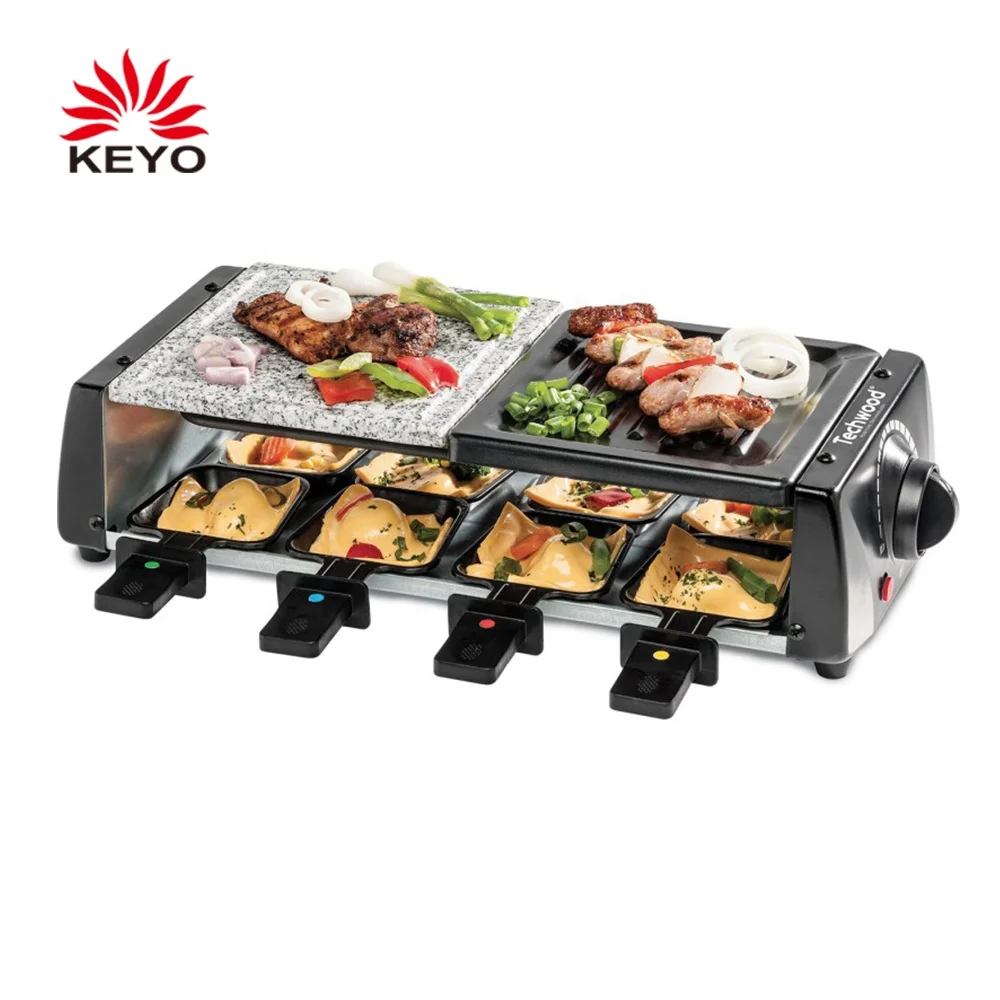 Techwood Raclette Table Grill, Electric Indoor Grill Korean BBQ
